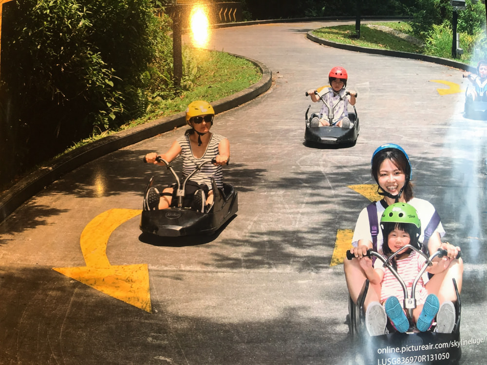 [新加坡景點]帶小孩玩聖淘沙斜坡高速滑車& 空中吊椅 刺激好玩 又能俯瞰聖淘沙