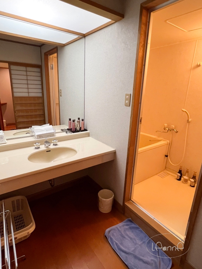 越後之御宿Inamoto|越後湯澤滑雪 溫泉飯店推薦 越後之御宿Inamoto房間浴室